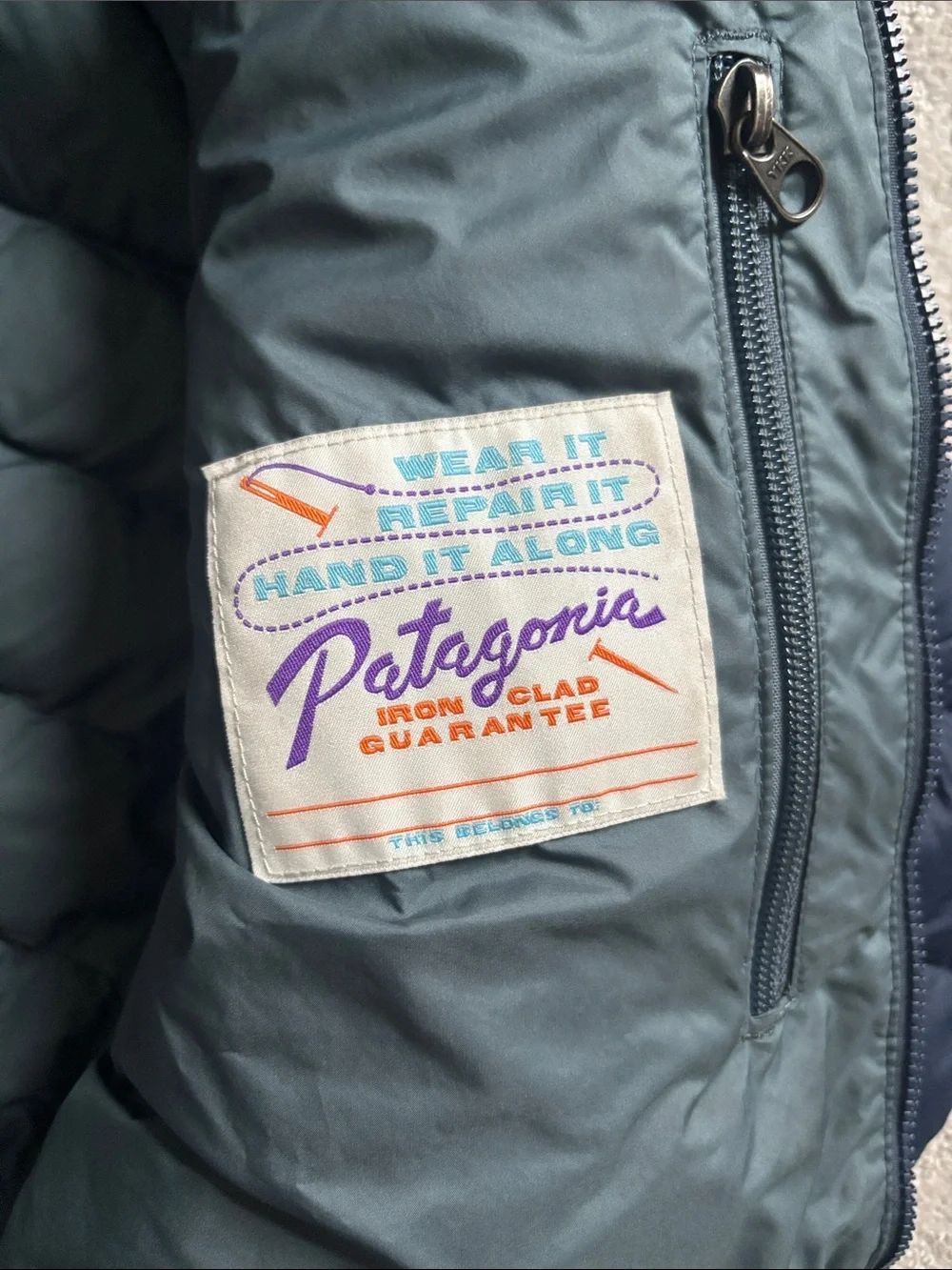 Boys Patagonia Navy Quilted Down Jacket
